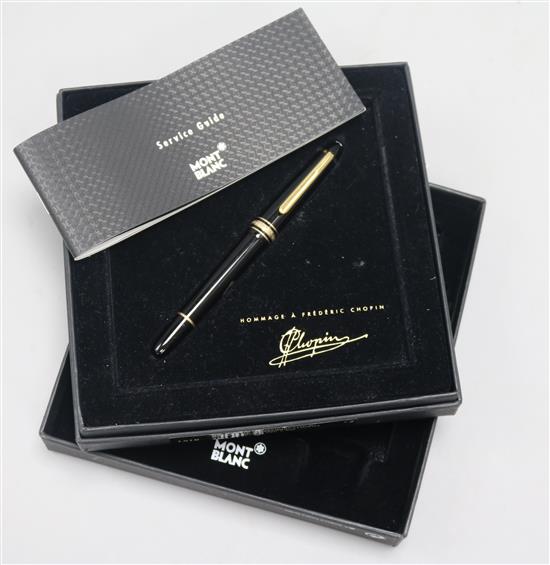 A Mont Blanc fountain pen